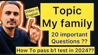 b1 test trinity college uk 2024  my family questions b1test uk [upl. by Elsie149]