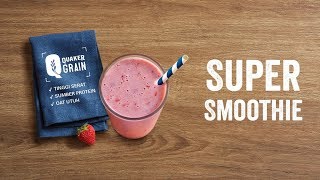 Super Smoothie Banana Berry DoItWithOats [upl. by Riordan]