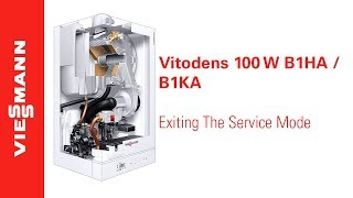 How to exit service mode on a Vitodens 100W B1HA  B1KA [upl. by Durtschi]