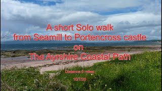 Seamill to Portencross on the Ayrshire Coastal path 10720 [upl. by Yatnuhs248]