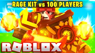 I Used The RAGE KIT And Became OVERPOWERED Roblox Bedwars [upl. by Ayotel]