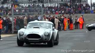 Le Mans Legends racecars passing and revving Cobra Dtype maserati bizzarini Aston Martin [upl. by Luebke]