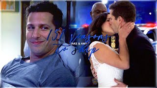 151 Reasons to ship Jake Peralta and Amy Santiago  Peraltiago [upl. by Akirderf]