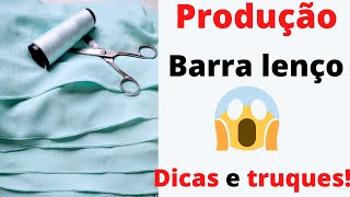 Como fazer Bainha lenço Rápido  Passo a Passo [upl. by Eaver]