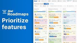 Aha Roadmaps  Features overview [upl. by Nauqed590]