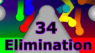 34 Marbles Elimination Marble Race [upl. by Delfine]