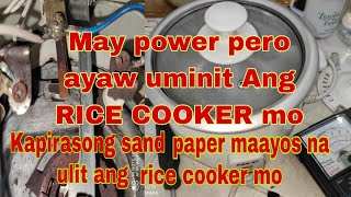 How to fix rice cooker may power pero Hindi umiinit [upl. by Kissee]