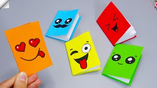 DIY notebook  DIY MINI NOTEBOOKS from ONE SHEET OF PAPER  Paper craft for school [upl. by Radferd]