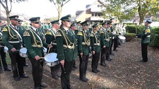 Schützenfest in Grevenbroich Neu Elfgen 2024  Gefallenenehrung und grosser Zapfenstreich 13102024 [upl. by Annayek]