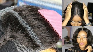 DIY How To Make Your Own Lace Closure Start To Finish Fast And Easy  How To Make A Wig [upl. by Hadleigh]