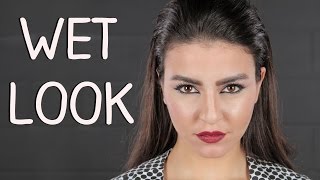 تسريحة الشعر المبلول Wet Look  مع جويل [upl. by Zsazsa962]