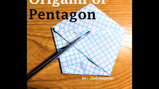 Make an Origami of Pentagon for Dodecahedron DYI [upl. by Enicul]