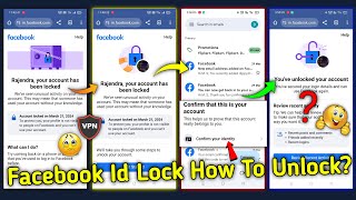 Facebook Id Locked How To Unlock  Your Account Has Been Locked Get Started how to unlock Facebook [upl. by Balas67]