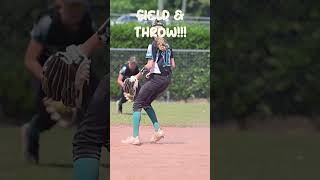 Routine Play Turned Sensational in SloMo 🌟  Softball Highlight [upl. by Cate]