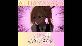 quotHappy Birthday to our Best Girl  Ai Hayasakaquot「AMV」4K [upl. by Assiralk]