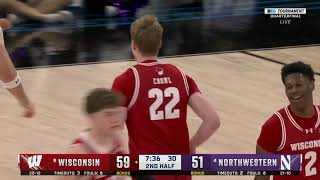 Wisconsin Basketball Highlights vs Northwestern 31524 [upl. by Nuncia]