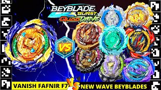 Vanish Fafnir F7 vs New Wave Beyblades  NEW BEYBLADES QR CODES  BEYBLADE BURST QUAD DRIVE  4K HD [upl. by Celia536]