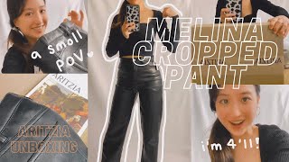 ARITZIA MELINA CROPPED PANT UNBOXING amp try on haul [upl. by Rosie]