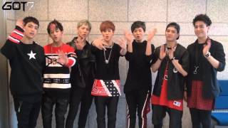 Message from GOT7 for JYP AUDITION Facebook friends [upl. by Noyerb205]