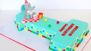 How to make a Number 1 Shape Cake [upl. by Redyr]