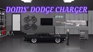 Doms 1970s Dodge Charger  Fast and Furious build  Pixel Car Racer [upl. by Shiau]