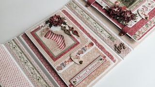 ALBUM FOTOFOLIO NAVIDAD SENCILLO CON SATWA  TUTORIAL  LLUNA NOVA SCRAP [upl. by Rudd832]