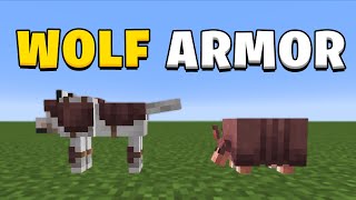 How to craft wolf armor in Minecraft 121 [upl. by Glanville]