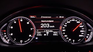 2015 Audi A8 40 TFSI quattro 435 HP 0100 kmh 0100 mph amp 0200 kmh Acceleration [upl. by Aretahs821]