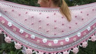 letest designer crochet shawl কুশিকাটার আধুনিক শালের ডিজাইন [upl. by Eduardo89]