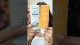 Which Sunscreen To Buy Wishcare Fluid Sunscreen Or Dotampkey Vitamin C Sunscreen shorts [upl. by Pillsbury332]