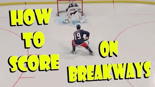 NHL 25 How To Score Goals On Breakaways EVERY TIME [upl. by Ovida]