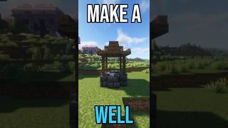 How to make a WELL in Minecraft 121 minecraft minecraftbuilding minecrafttutorial [upl. by Yelak]