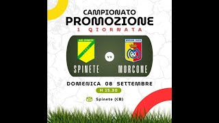 Spinete  Morcone Prima partita di campionato osservazioni dal campo [upl. by Auberbach]