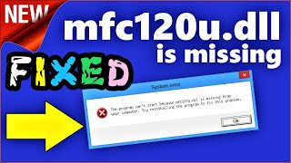 mfc120udll missing Windows 10 \ 8 \ 7  100 Fixed [upl. by Iviv]