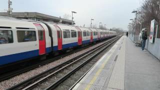 London Underground Piccadilly Line 1973 Stock Trains At Alperton 26 January 2017 [upl. by Natika]