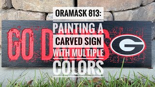 XCarve CNC Router and Oramask 813 Stencil Vinyl Painting a Sign with Multiple Colors [upl. by Pierpont986]