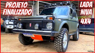 LADA NIVA 4X4 ANO 1992 PROJETO TOP FINALIZADO REALIZADO POR PAI E FILHO [upl. by Atiram]