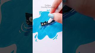 Cute art idea to fill your sketchbook art painting shorts [upl. by Emmalee]