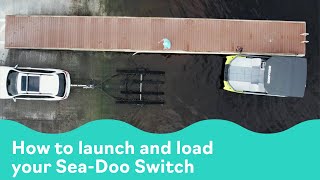 How to launch and load your SeaDoo Switch Pontoon Boat [upl. by Radack]