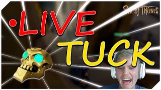 Rarest Tuck On Live Streamer at Shores of Gold For The Skull Sea of Thieves [upl. by Lang]