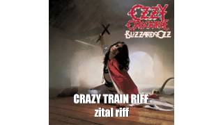 Ozzy Osbourne  Crazy train  intro  riff loop [upl. by Attelocin155]