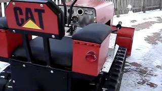 Mini Dozer Homemade Eigenbau walk around Tracked Vehicle [upl. by Ikila949]