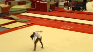 Coline Devillard Saut Farah Boufadene Sol  Test INSEP Octobre 2013 [upl. by Yrdnal328]