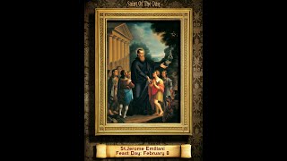 Saint of the Day — February 8 — Saint Jerome Emilianisaintoftheday [upl. by Eberle]