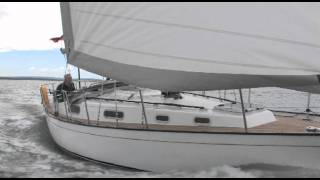 The quotGreenerquot Contessa 32 Calypso sailing in the Solent [upl. by Gow]