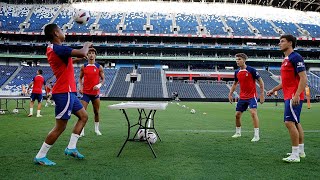 Atlético Madrid players training in Mexican  Inside Training Session [upl. by Dlarej805]