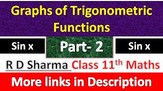 Graphs of Trigonometric Functions  Class 11th Maths R D Sharma Solution  Chapter 6  Part 2 [upl. by Lajib99]