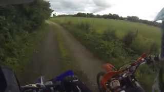 enduro sherco 300 sefr ktm 250 excf 250 wrf gopro hero 3 black edition [upl. by Jacobson]