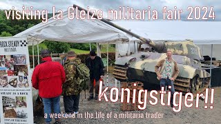 Visiting la gleize militaria fair 2024 a weekend in the life of a militaria trader lagleize ww2 [upl. by Nnaylime810]