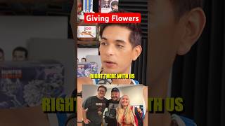 Brandon Rogers Gives Flowers to CoWriter on Helluva Boss [upl. by Vergos]